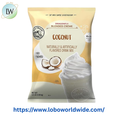 Big Train 3.5 lb. Dragonfly Coconut Blended Creme Frappe Mix
