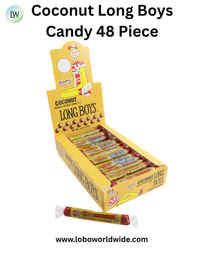 Coconut Long Boys Candy 48 Piece