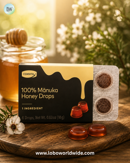 Comvita, 100% Manuka Honey Drops, 6 Drops, 0.63 oz (18 g)