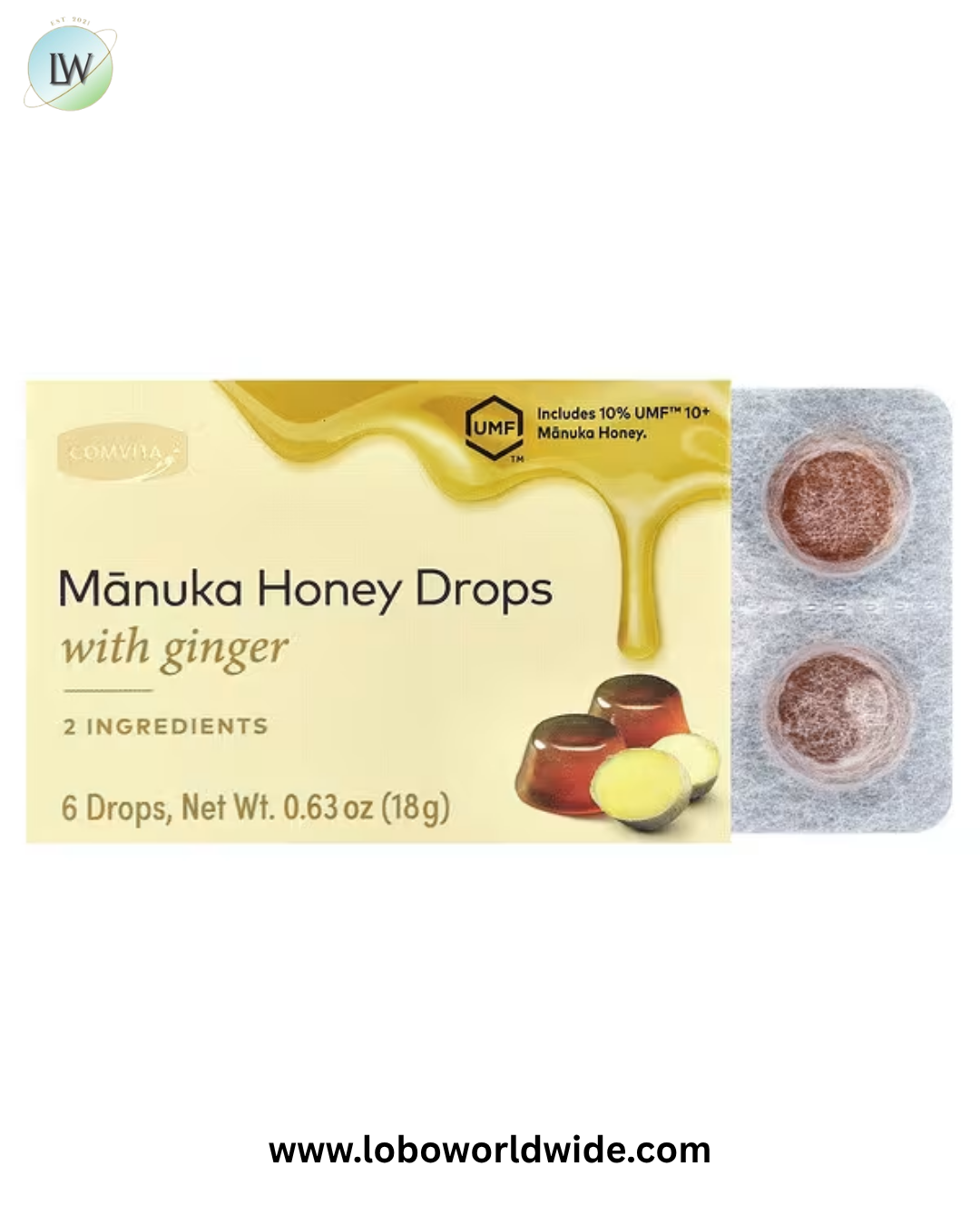 Comvita, Manuka Honey Drops, 6 Drops, 0.63 oz (18 g)