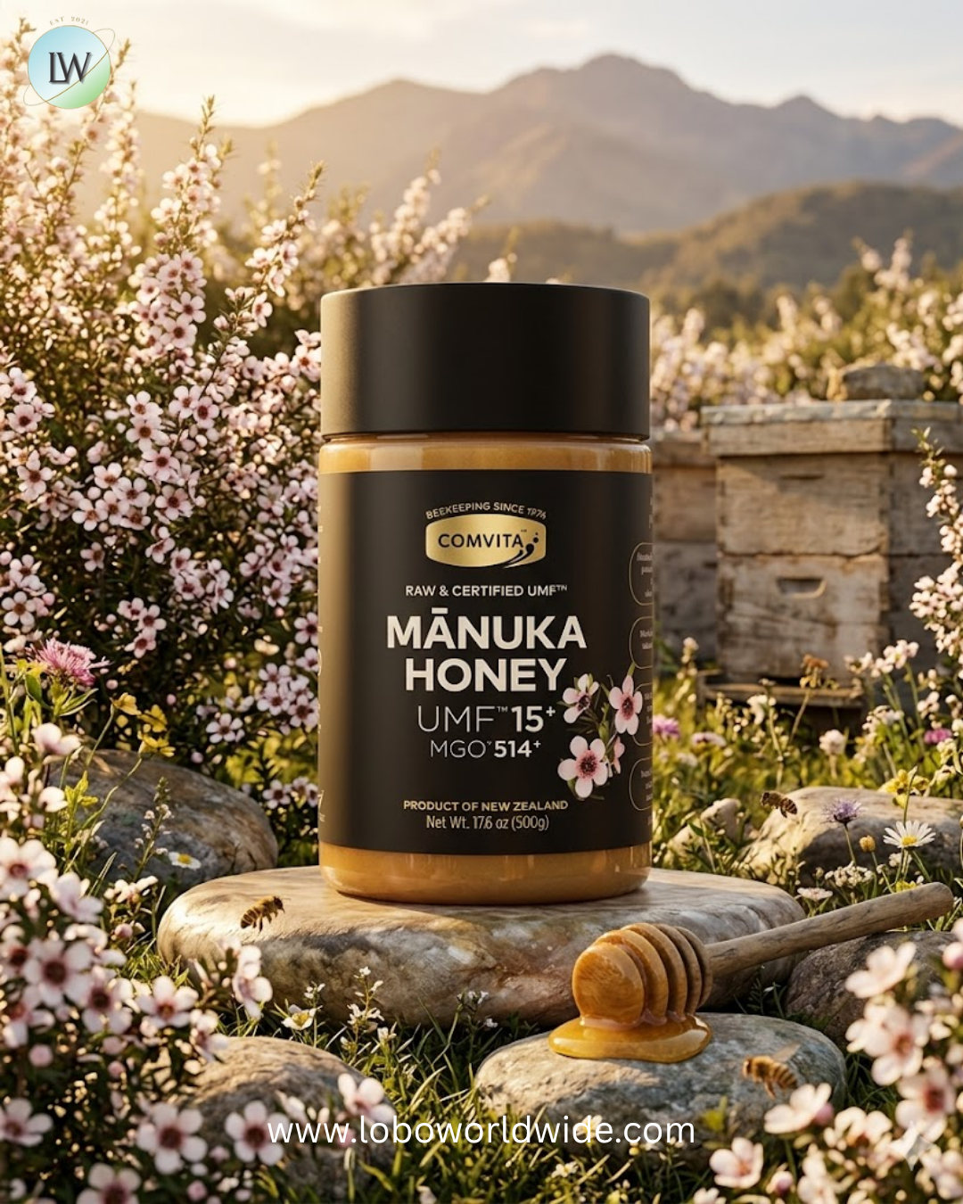 Comvita, Manuka Honey, UMF™ 15+, MGO 514+