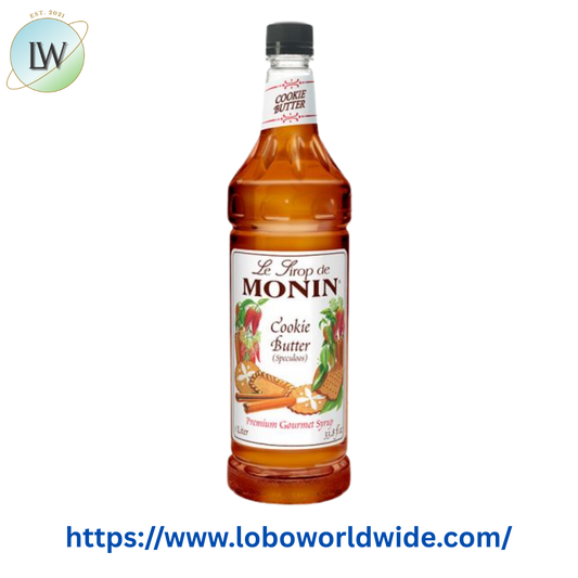 Monin Premium Cookie Butter Flavoring Syrup 1 Liter