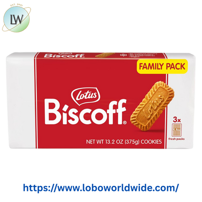 Lotus Biscoff Cookies, 13.23oz, 3 freshpacks of 16 cookies