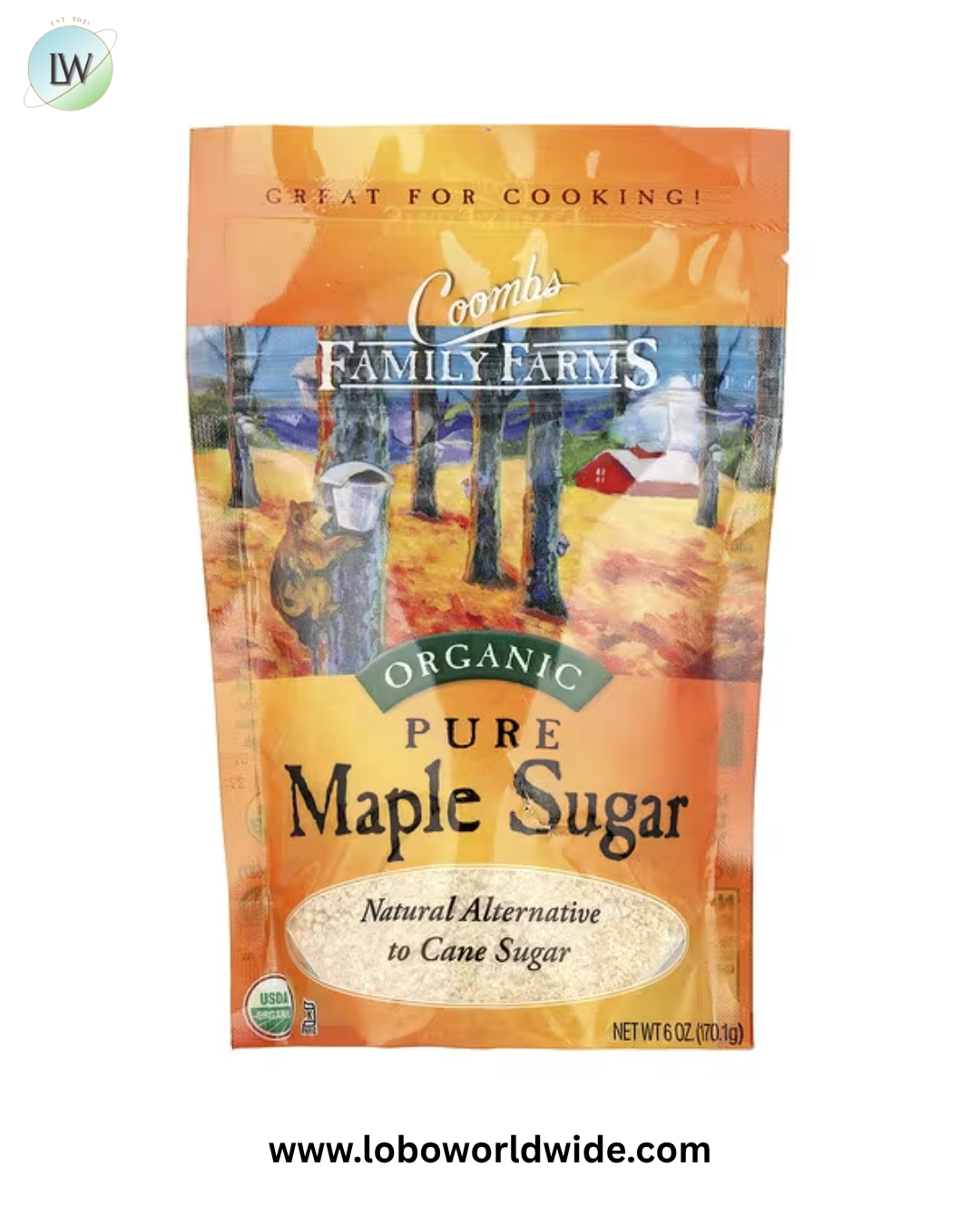 Coombs Family Farms, Organic Pure Maple Sugar, 6 oz (170.1 g)