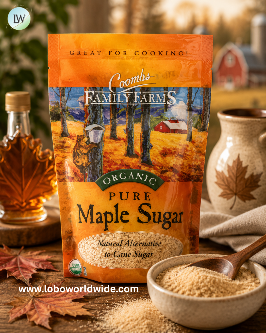 Coombs Family Farms, Organic Pure Maple Sugar, 6 oz (170.1 g)