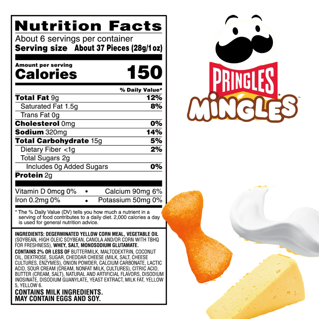 Pringles Mingles BBQ and Pizza Puffed Snacks, Salty Snacks, 5.5 oz