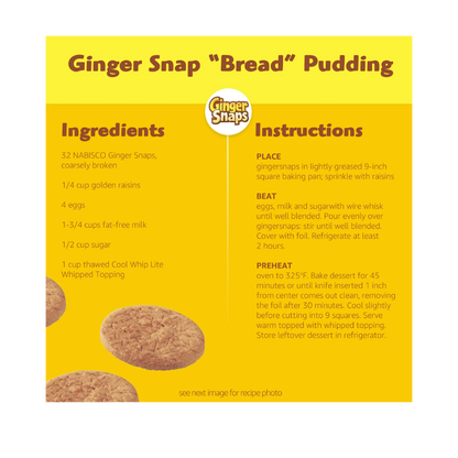 Ginger Snaps Cookies, Ginger Cookies, 16 oz