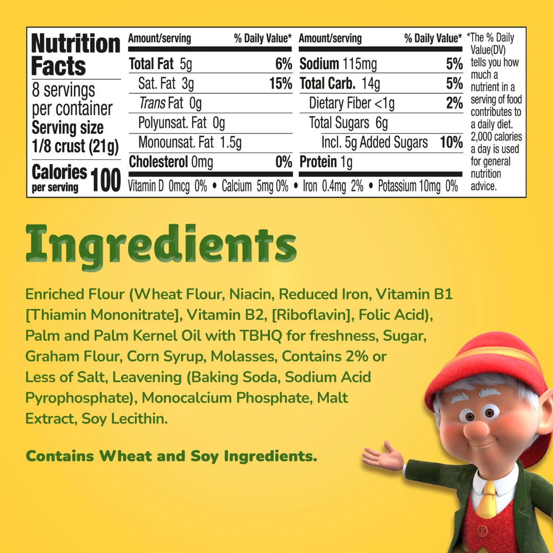 Keebler Ready Crust 9-Inch Graham Cracker Pie Crust, Premade Pie Crust For Baking And No-Bake, 6 oz