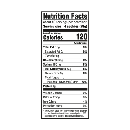 (3 pack) Ginger Snaps Cookies, Ginger Cookies, 16 oz