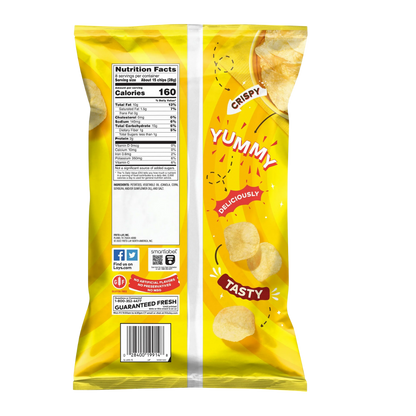Lay's Classic Potato Chips, 8 oz, Plastic Bag
