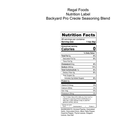 Backyard Pro Creole Seasoning Blend - 8 oz.