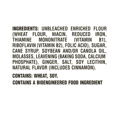 (3 pack) Ginger Snaps Cookies, Ginger Cookies, 16 oz