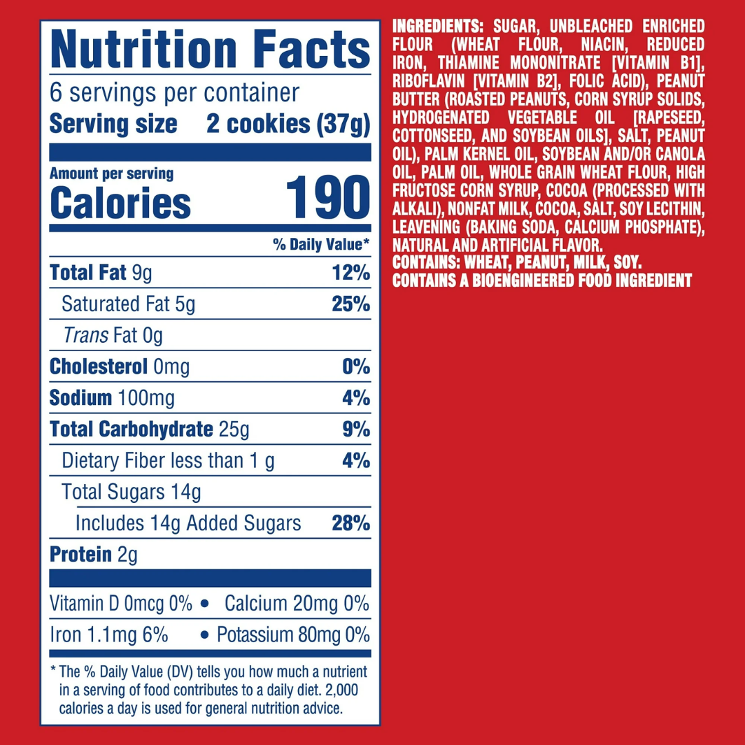 NUTTER BUTTER Fudge Covered Peanut Butter Sandwich Cookies, 7.9 oz