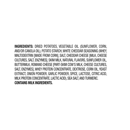 Lay's Poppables White Cheddar Flavored Potato Snack Chips, 5 Oz Bag