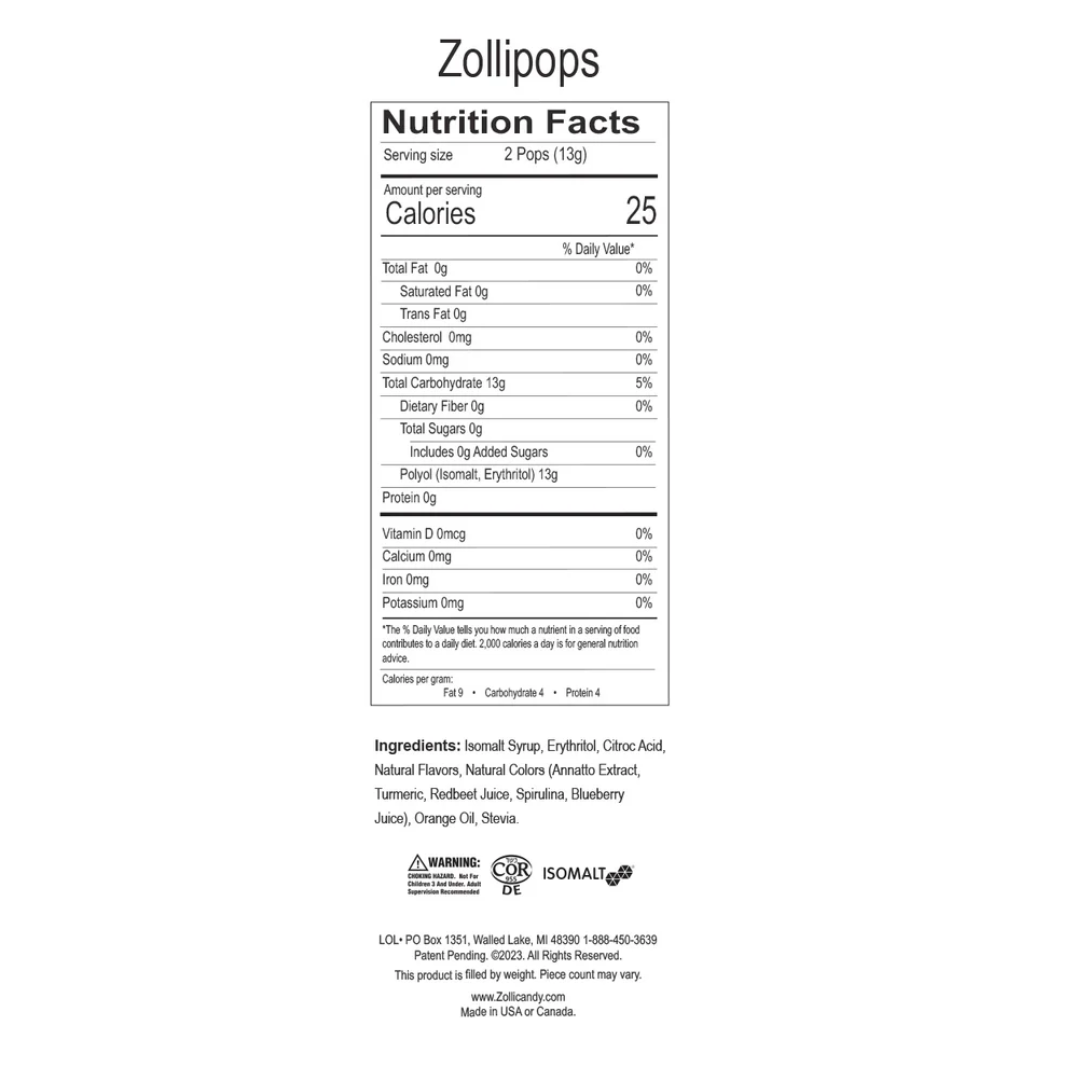Zollipops The Clean Teeth Pops, Anti Cavity Lollipops, 5.2 Ounce
