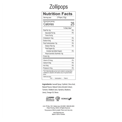 Zollipops The Clean Teeth Pops, Anti Cavity Lollipops, 5.2 Ounce