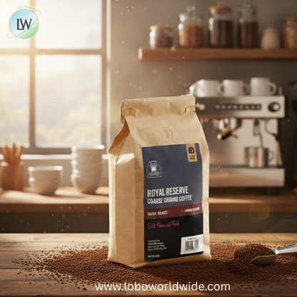 Crown Beverages Royal Reserve Guatemalan Coarse Ground Coffee 2 lb. - 5/Case