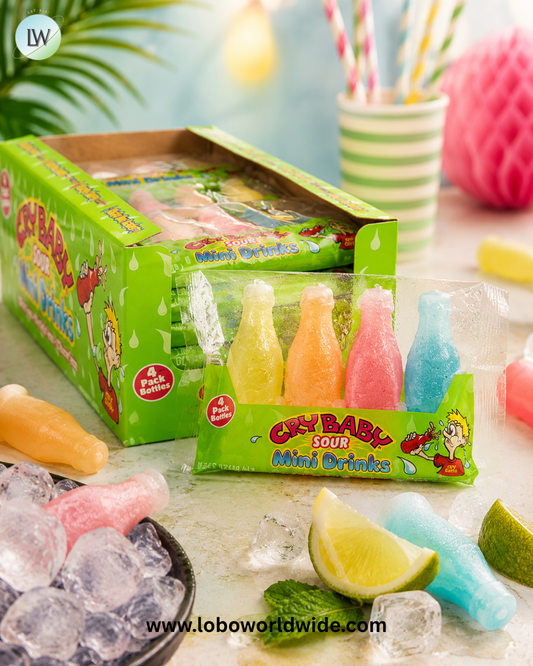 Cry Baby Sour Mini Drinks 4 Pack - 18ct