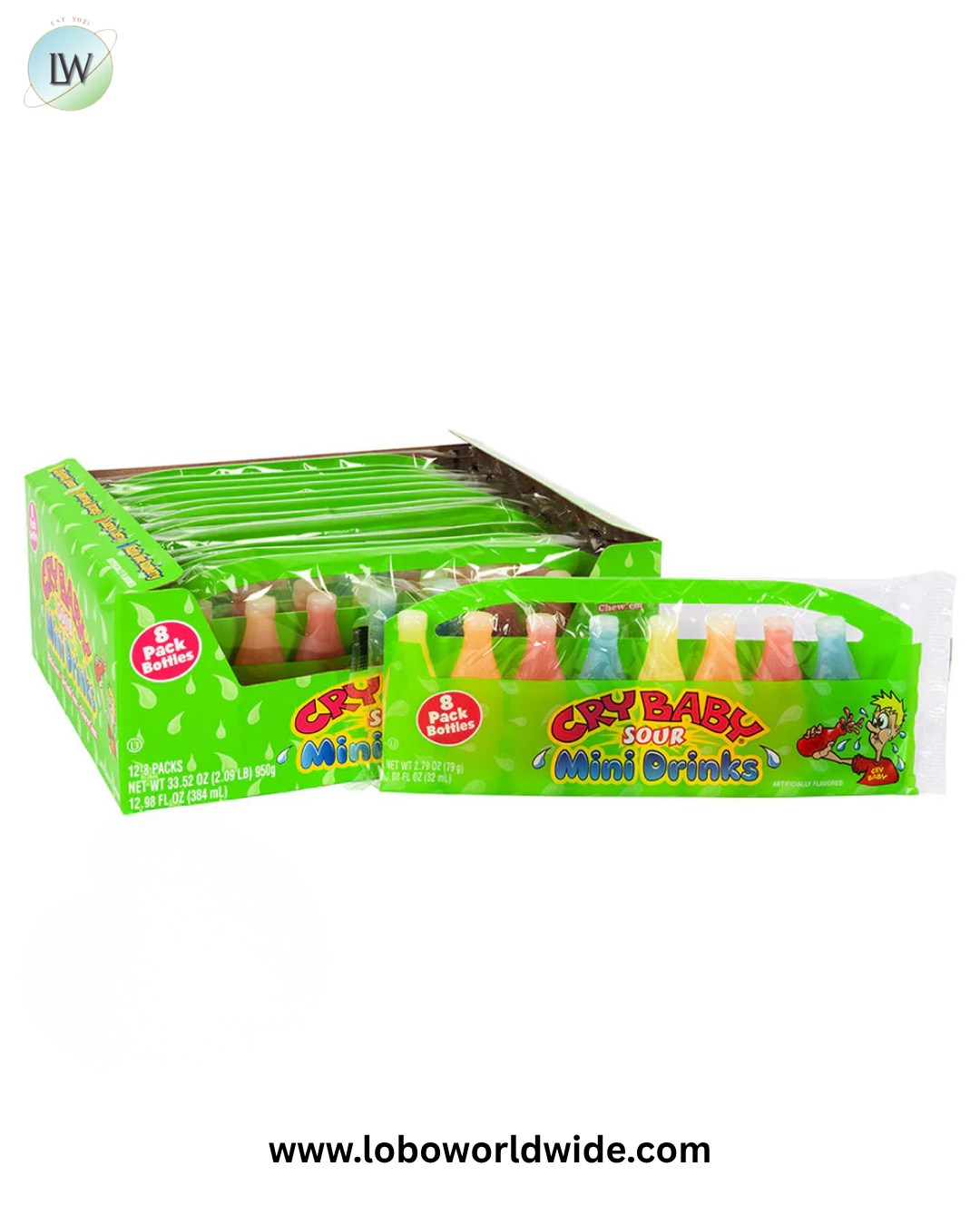 Cry Baby Wax Bottles 8 Pc - 12ct