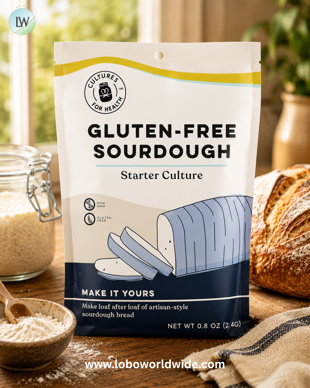 Cultures for Health, San Francisco Style Sourdough, 0.19 oz (5.4 g)