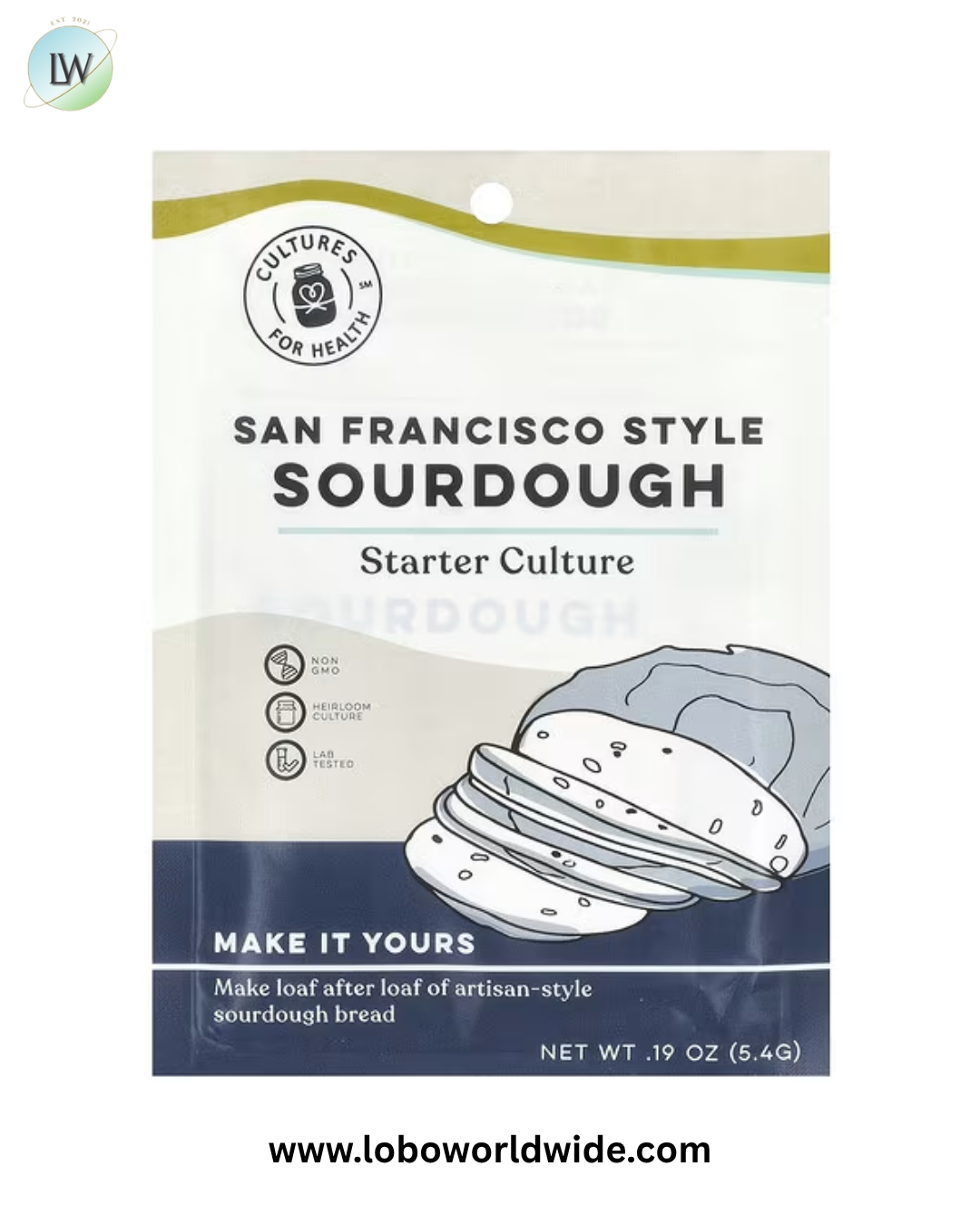 Cultures for Health, Gluten-Free Sourdough, 0.8 oz (2.4 g)