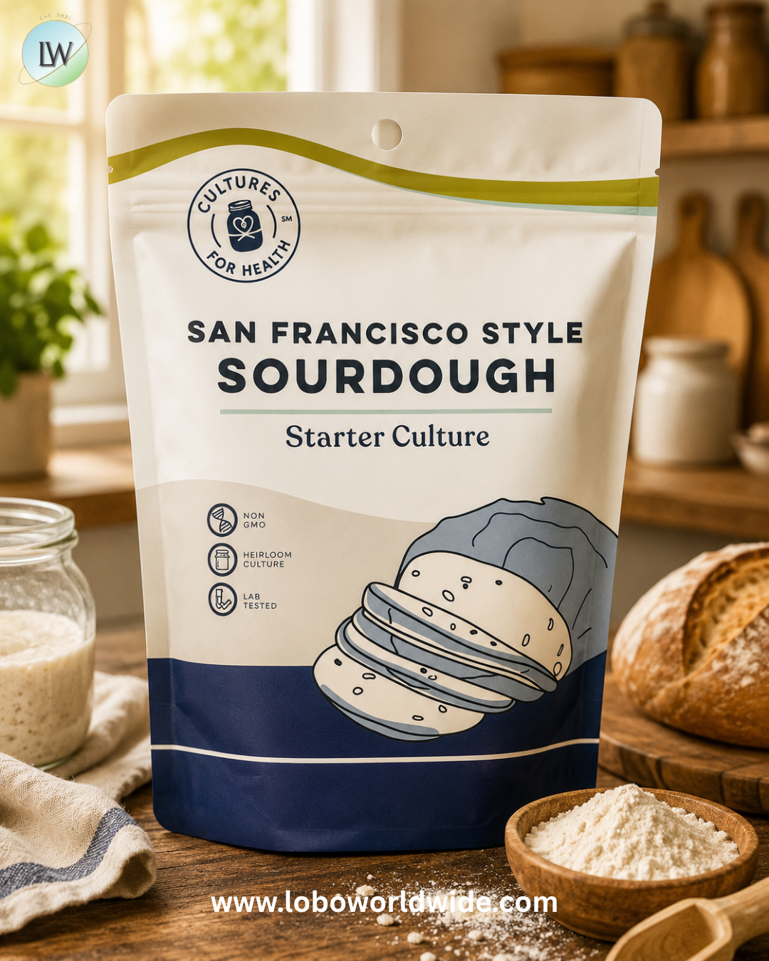 Cultures for Health, Gluten-Free Sourdough, 0.8 oz (2.4 g)