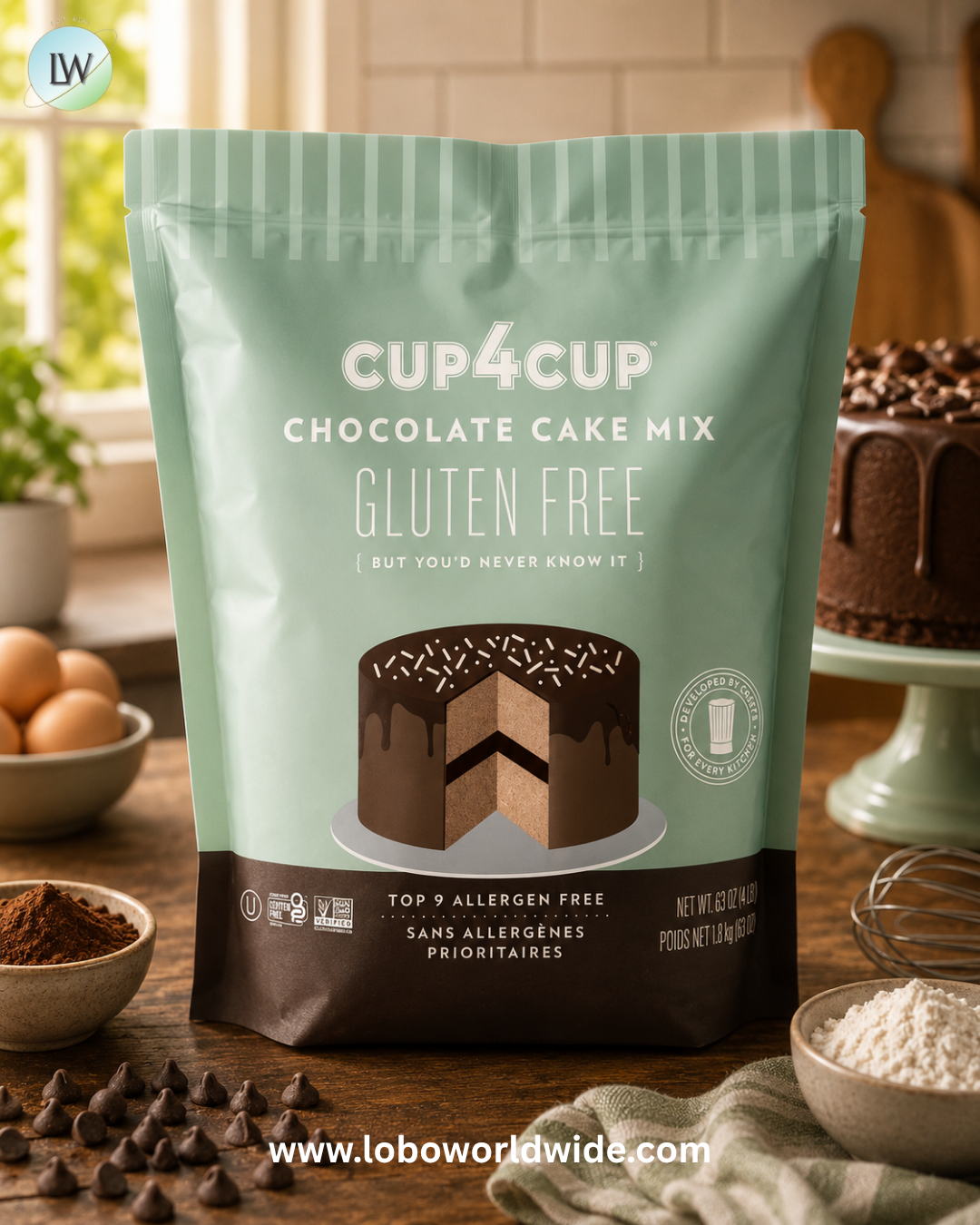 Cup4Cup, Cake Mix, Gluten Free, 1.31 lb (600 g)