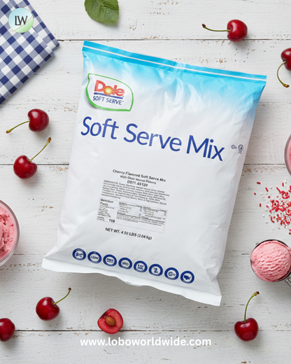 Dole Cherry Soft Serve Mix 4.5 lbs - 4 pack