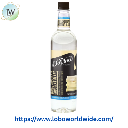 DaVinci Gourmet Sugar Free White Chocolate Flavoring Syrup 750 mL