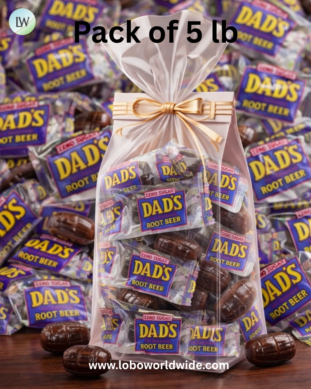 Dads Root Beer Barrels Sugar Free Candy