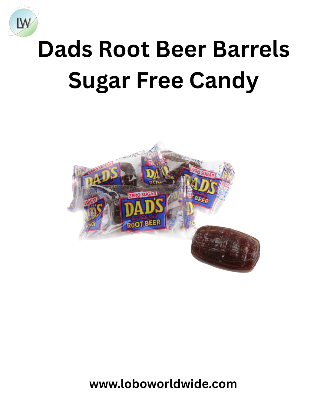Dads Root Beer Barrels Sugar Free Candy