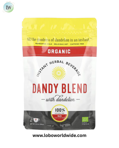 Dandy Blend, Organic Instant Herbal Beverage with Dandelion, Caffeine Free, 3.53 oz (100 g)