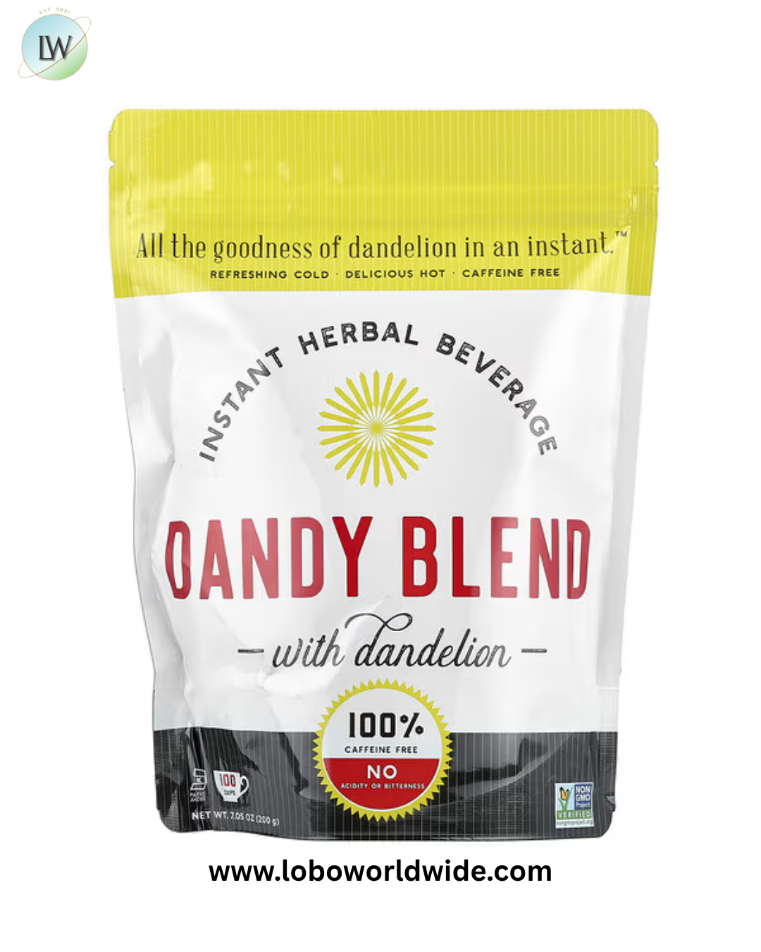 Dandy Blend, Instant Herbal Beverage with Dandelion, Caffeine Free