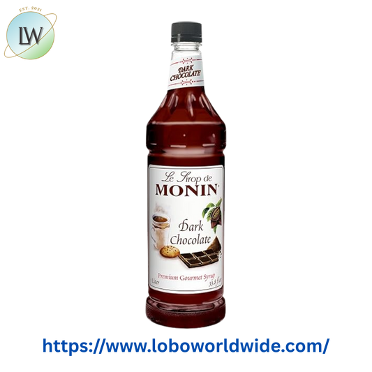 Monin Premium Dark Chocolate Flavoring Syrup 1 Liter