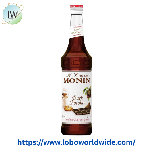 Monin Premium Dark Chocolate Flavoring Syrup 750 mL