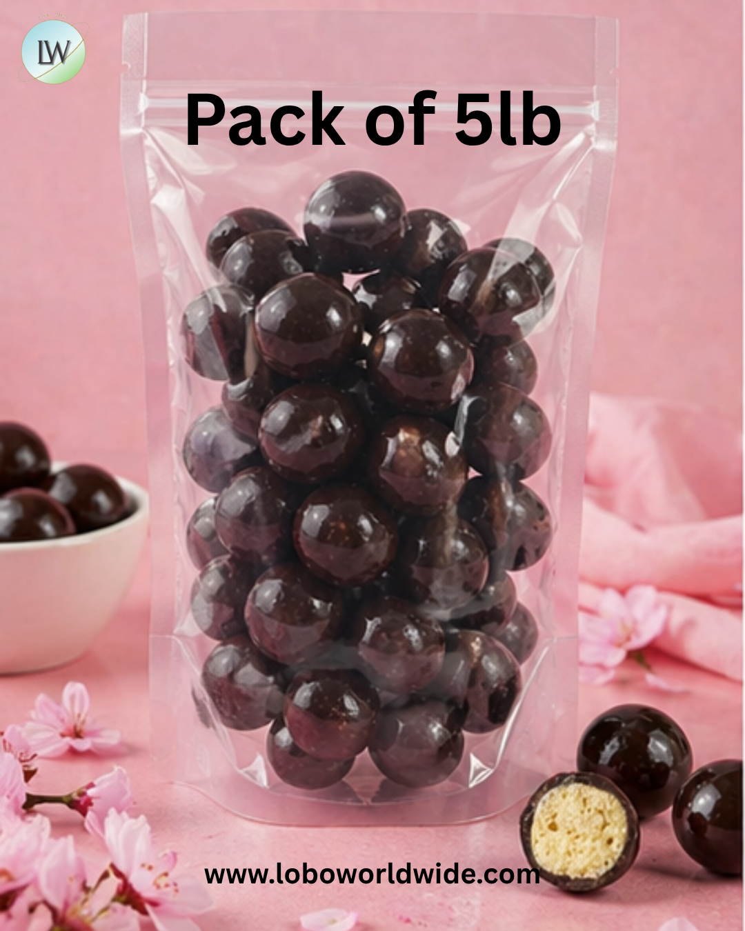 Dark Chocolate Malt Balls Reduced Sugar