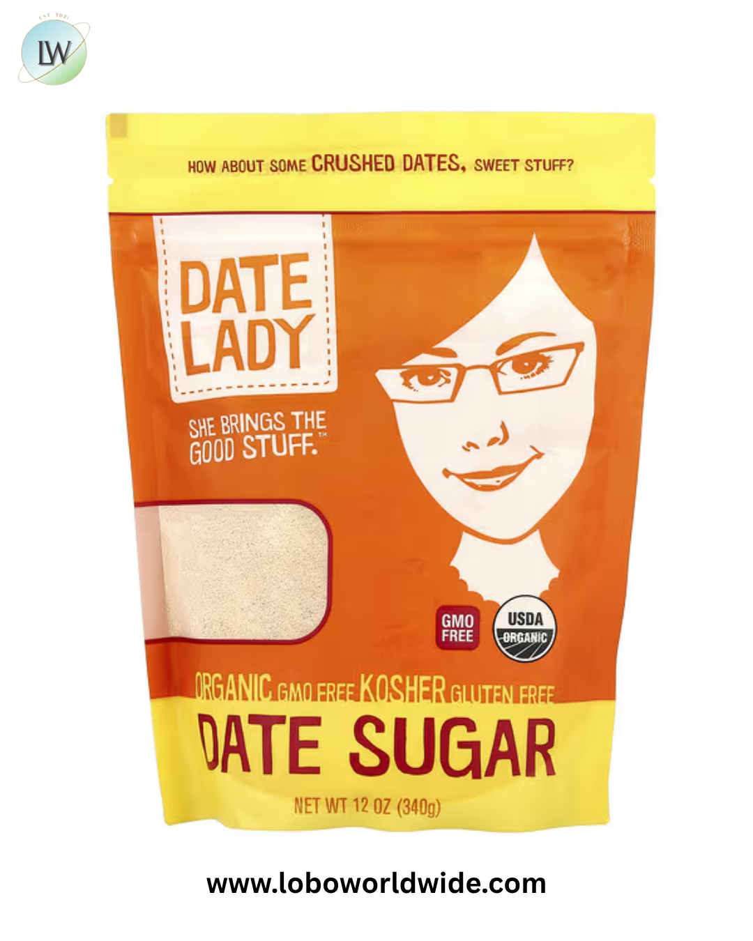 Date Lady, Date Sugar, 12 oz (340 g)