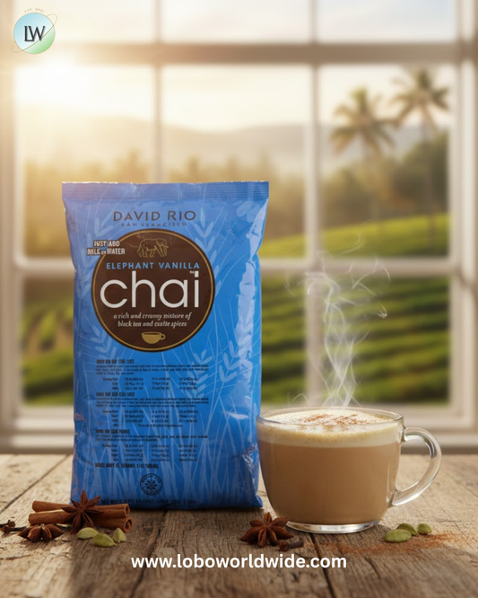 David Rio Elephant Vanilla Chai Tea Latte Mix 4 lb.