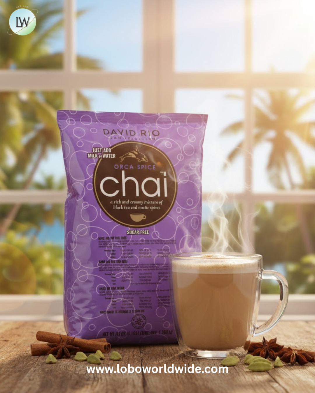 David Rio Orca Spice Sugar-Free Chai Tea Latte Mix 3 lb.