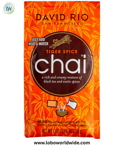 David Rio Tiger Spice Chai™ Tea Latte Single Serve Packets - 12/Box