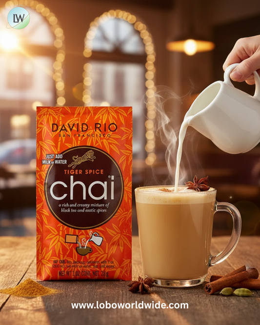David Rio Tiger Spice Chai™ Tea Latte Single Serve Packets - 12/Box