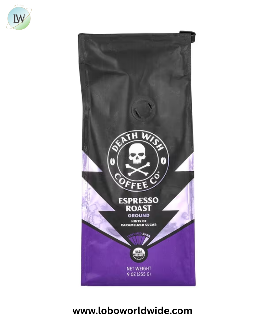 Death Wish Coffee, Ground, Espresso Roast, 9 oz (255 g)