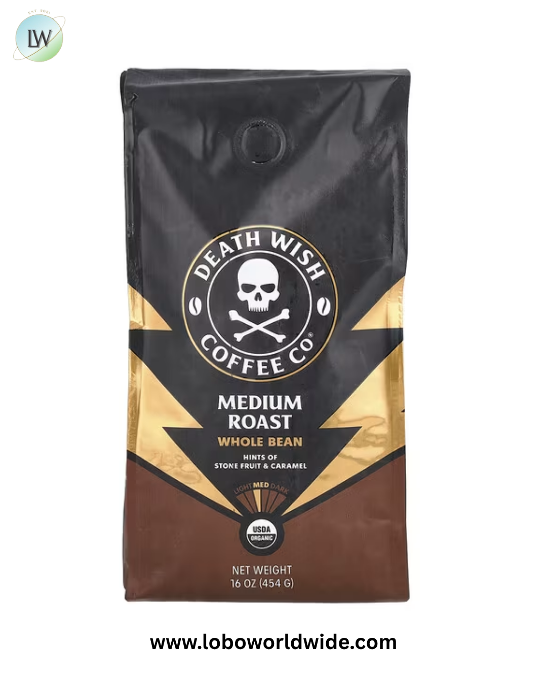 Death Wish Coffee, Whole Bean, 16 oz (454 g)