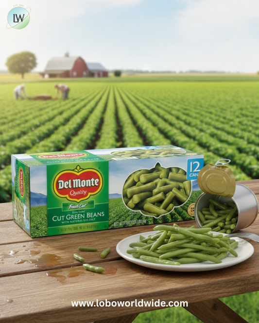 Del Monte, Canned Cut Green Beans, 14.5 oz, 12-Count