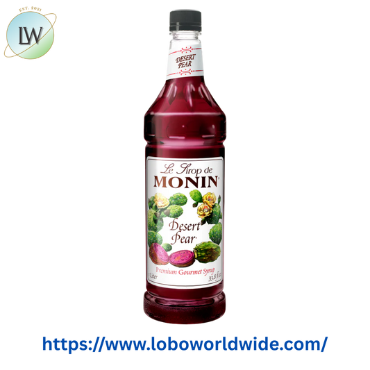 Monin Premium Desert Pear Flavoring Syrup 1 Liter
