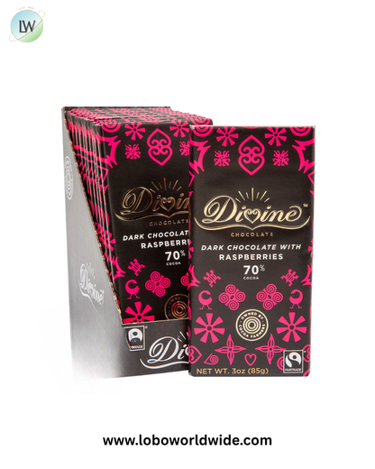 Divine 70% Dark Chocolate Bar - 12ct
