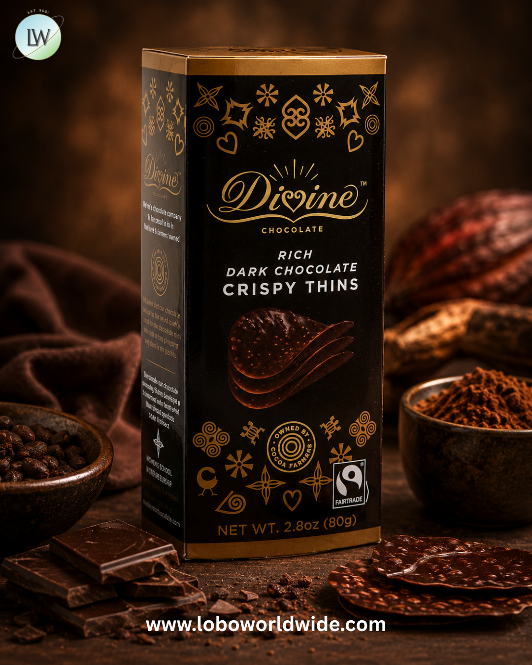 Divine Dark Chocolate - 12ct