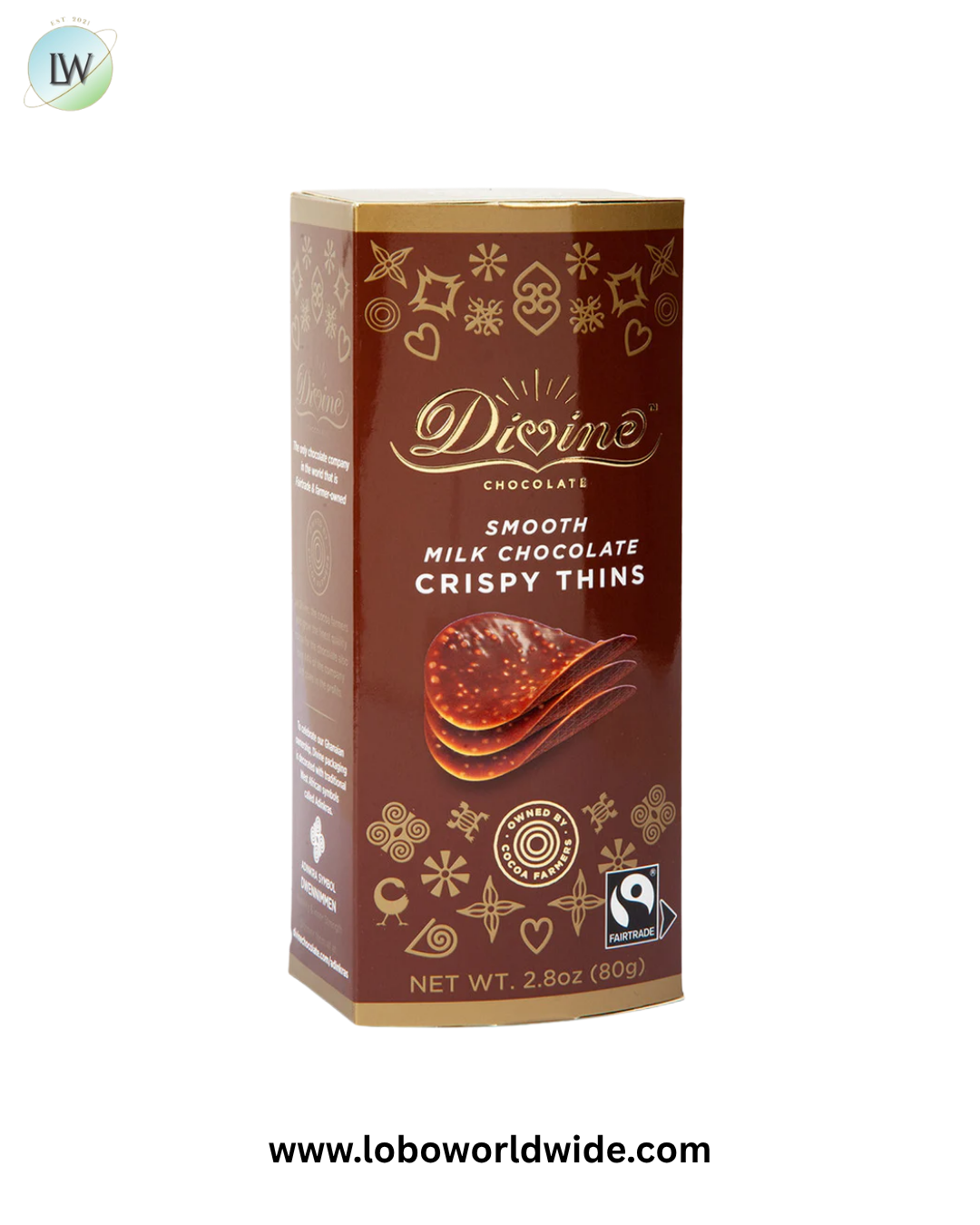 Divine Milk Chocolate Bar - 12ct