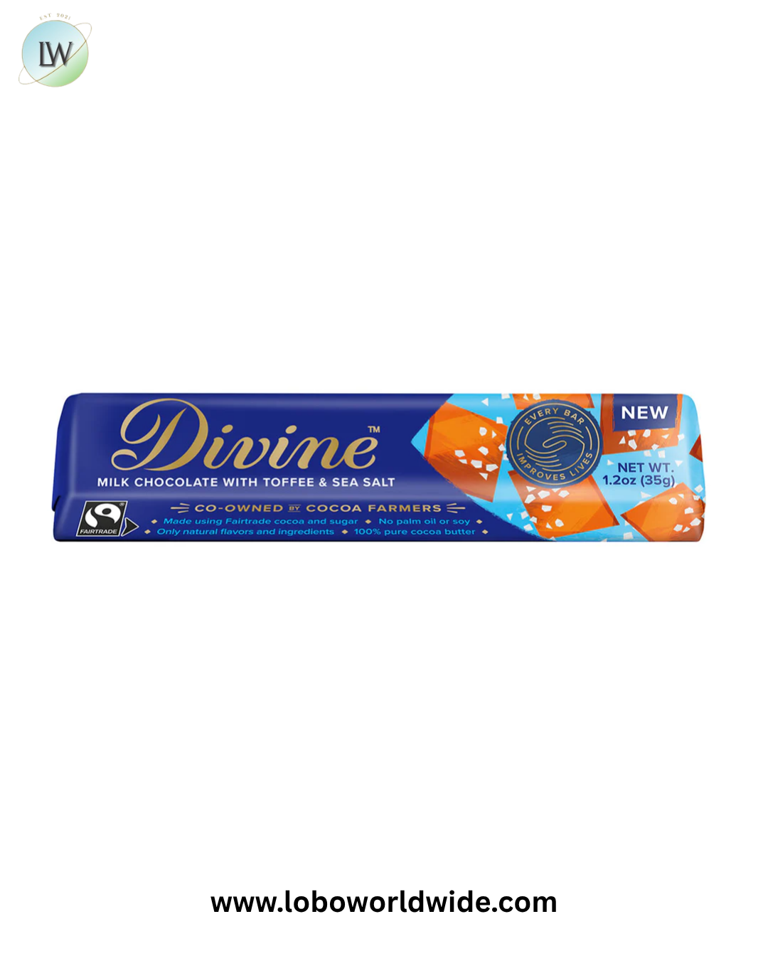 Divine Chocolate Snack Bar - 18ct