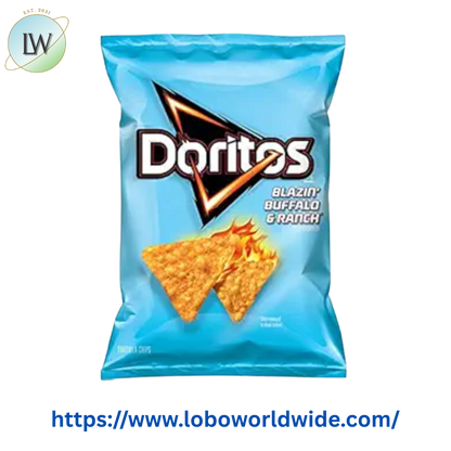 Doritos Blazin' Buffalo & Ranch Flavored Tortilla Chips, 9.25 oz Bag